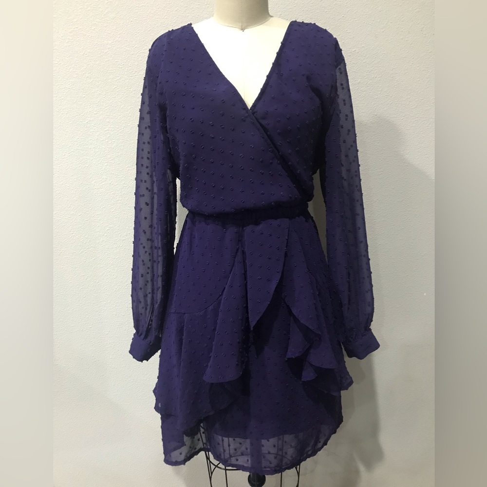 AOOKSMERY Purple Longsleeve Dress size Large